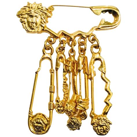 versace broche|versace safety pin.